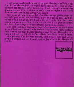 L'Organiste - Quatrième de couverture L'Organiste - Quatrième de couverture